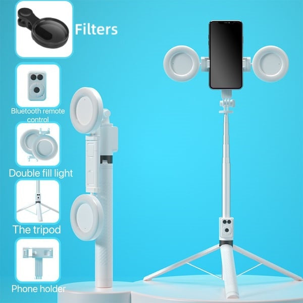 🎁Hot Sale 50% OFF⏳New 6 in 1 Bluetooth Selfie Stick